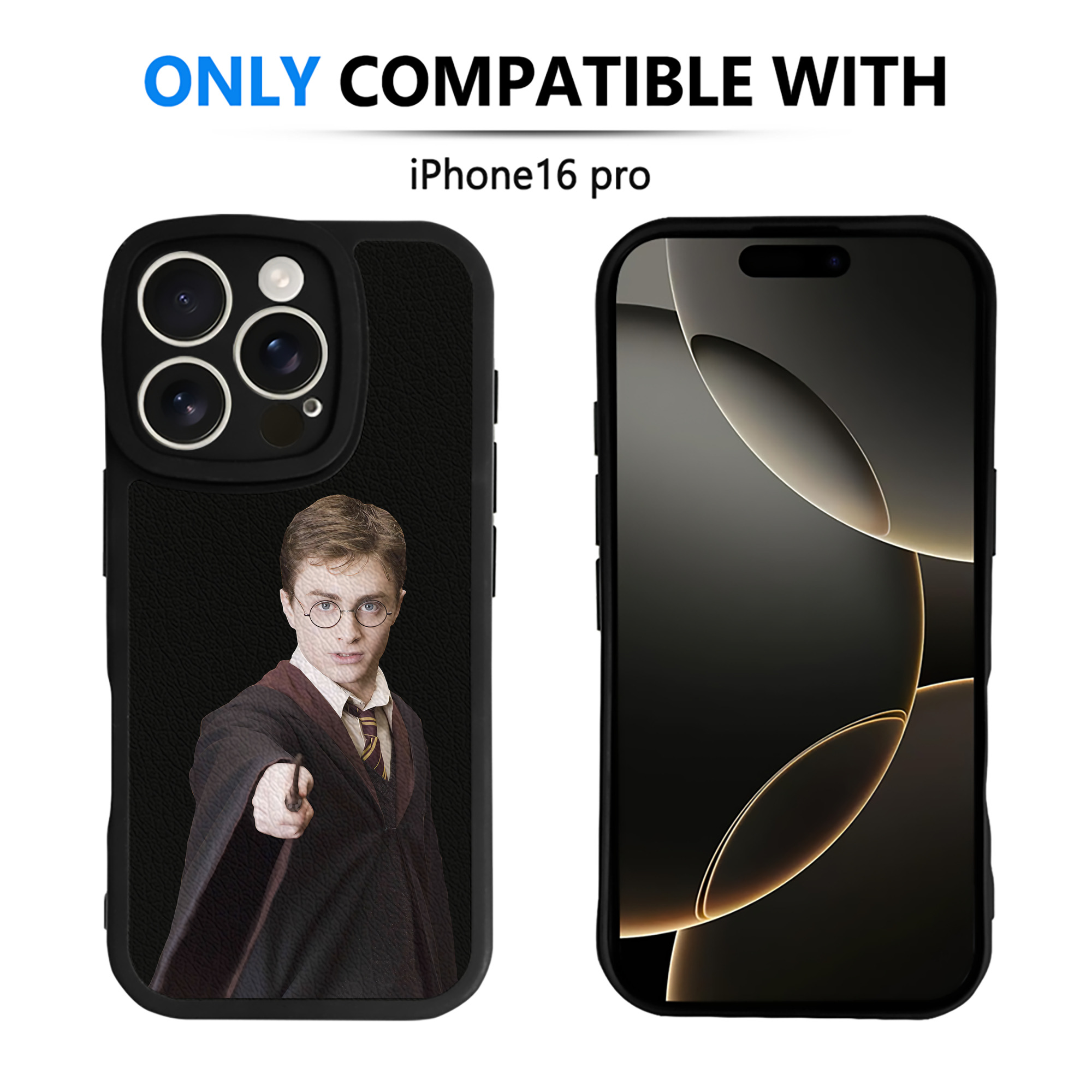 （画像用） Harry Potter ハリー・ポッターシリーズ 【iPhone 16シリーズ対応】シリコンスマホケース（レザー調） 材質：シリコン